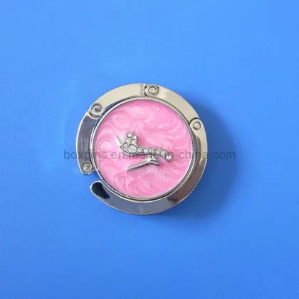 Metal Pink High Heeled Shoe Bag Hooks