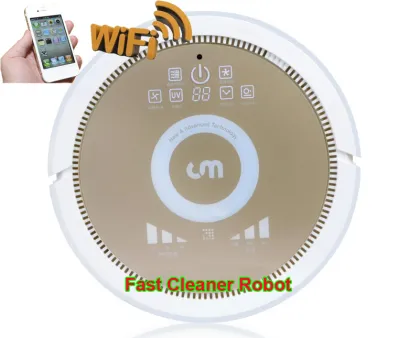 Smartphone WIFI APP Hom-bot Robot Vacuum Cleaner with NEWEST Air purifier Function