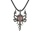 Vintage Double Dragon Sword Alloy Necklace