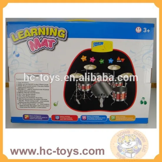 Touch and Learn Mat, Jazz Drum Play Mat, Musical Mat, Learning Mat, playmat Toys