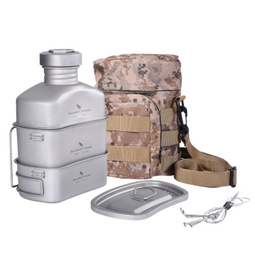 Boundless Voyage Pure Titanium Cookware Set for Outdoor Camping