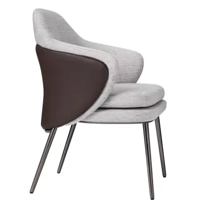 Angle chair white negotiating single chair