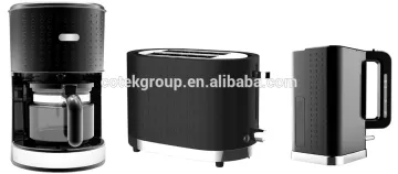 BSCI Audit Passed Small Kitchen Appliance Breakfast Set Coffee Maker, Toaster, Kettle with Dots Design
