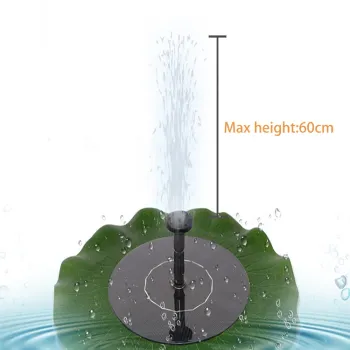 Garden Solar Floating Fountain: Lotus Leaf Water Pump