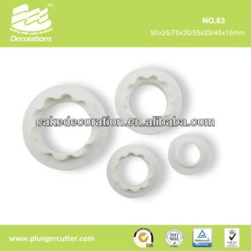 Fondant cake plunger cutterz(Edge&Round Cutter)