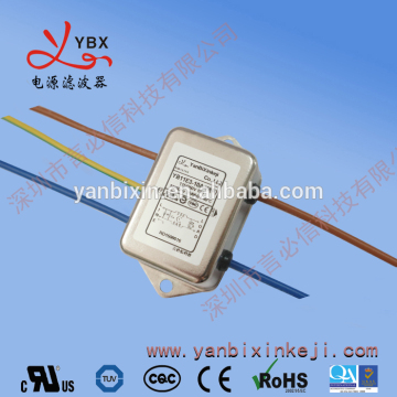 High quality single phase single stage power line noise EMI filters