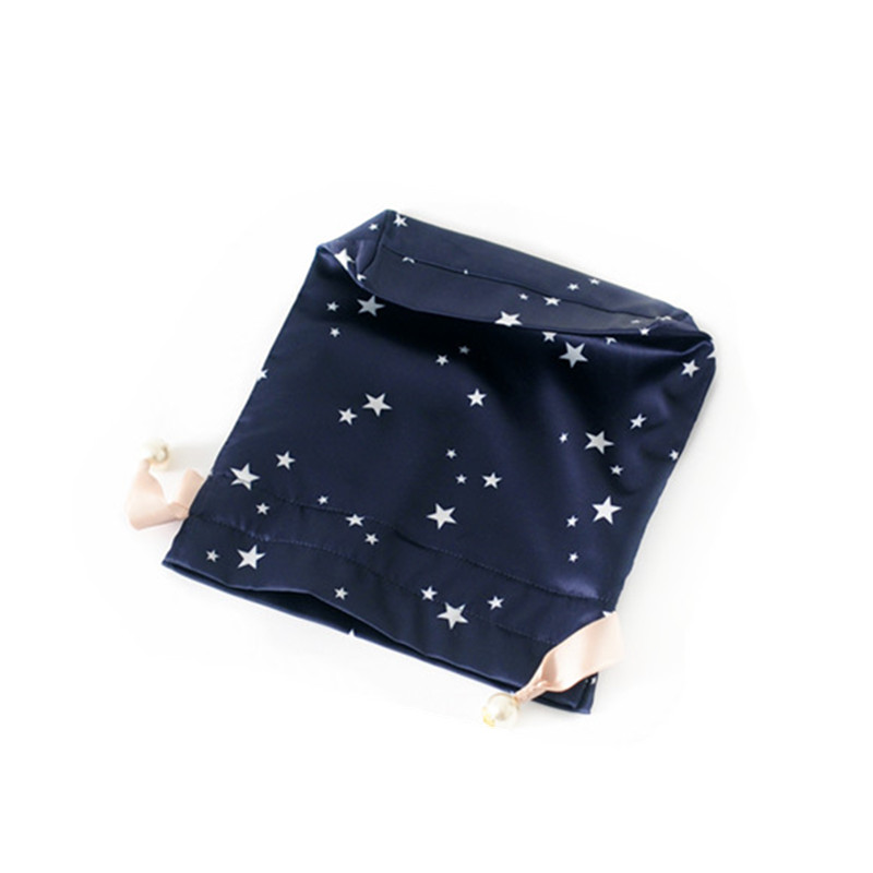 Dark Blue Satin Bag