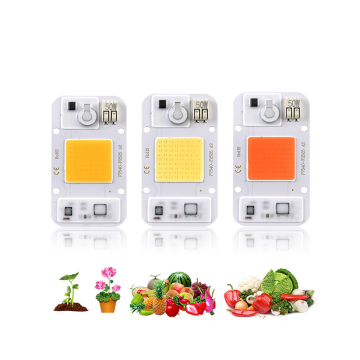 طيف كامل مصابيح زراعة النباتات الداخلية 110 فولت/220 فولت AC ، 20W/30W/50W COB DOB LED