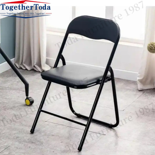Collapsible portable metal leather hotel chair Outdoor chair