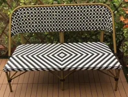 High-Quality Rattan Patio Furniture: Minimalist Outdoor Leisure Chairs and Benches for Sale