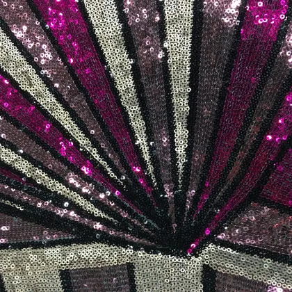 Fancy Best Selling Multicolor Sequin Embroidery Fabric
