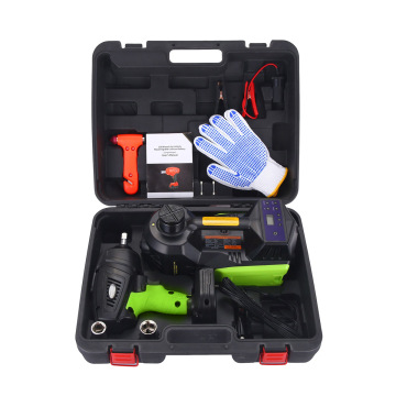 5-w-1 DC12V LED LED Pordelable Hydraulic Jack and Impact Wrench