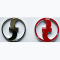 ABS Chrome Emblem Car Stickers