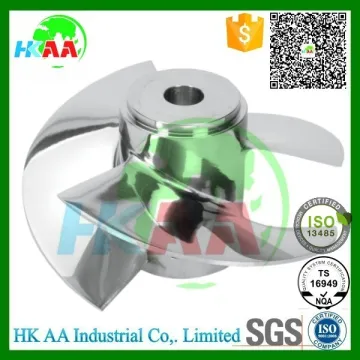 TS16949 standard cnc machining impellers, 5 axis machined marine impellers