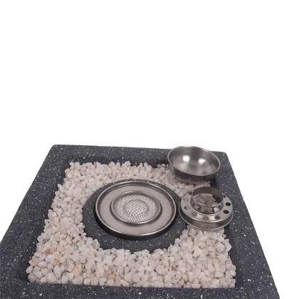 Tabletop Alcohol Fireplace Indoor Outdoor Fire Pit Portable Fire Concrete Bowl Pot Fireplace Fire Bowl Ethanol Fireplace