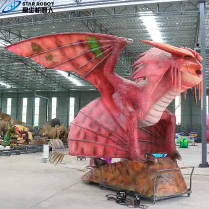 Pink Western Dragon Animatronic for sale