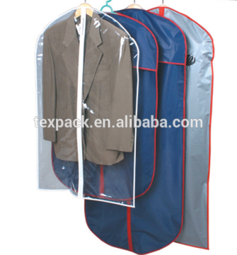 clear PVC plastic customized garment cover for men
