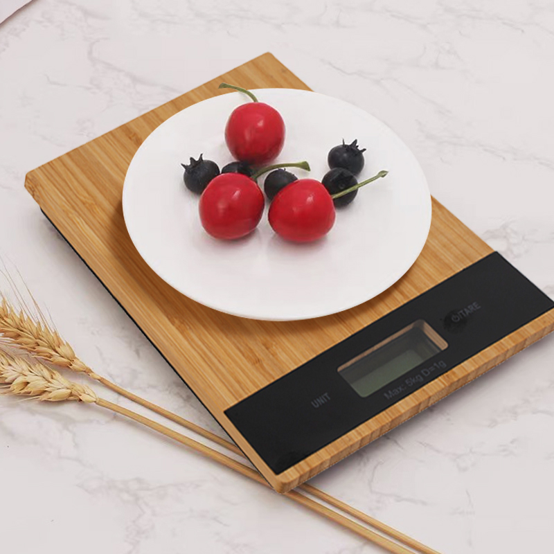 bamboo food scale kitchen scale