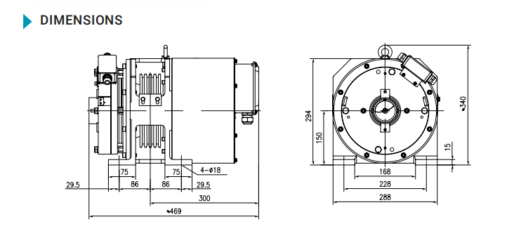 villa lift traction machine