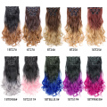 Alileader New Style 22 "6pcs / Set Long Curly Body Wave 16 Clips Clips Clips Synthetic Clips in Hair Extensions For Woman