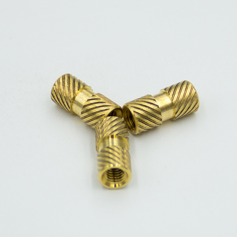 M6 M8 Knurled Plastic Brass Insert Nut