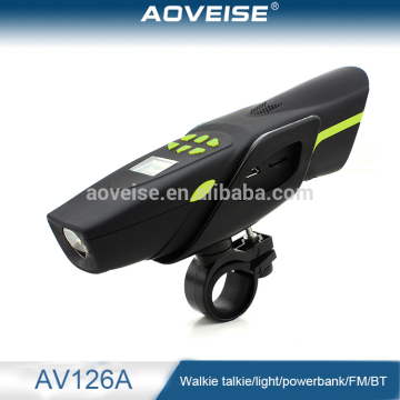 outdoor cycling accessories bicycle waterproof led front flash light with bell AV126 [AOVEISE]
