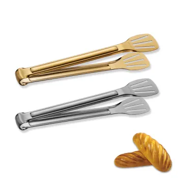 YITIAN Metal Tongs - Various Sizes, 304 Stainless Steel Food Clips