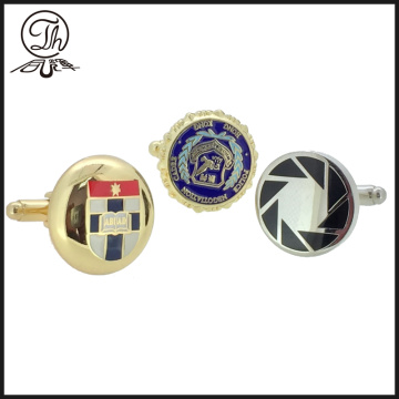 High-grade production customized logo brass cufflinks