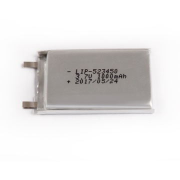 Lipo-Batterie 523450 3,7 V 1000 mAh Li-Polymer-Batterie