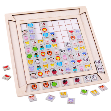 Logical Thinking & Skill Development: Explore the Fascinating World of Wooden Supperzzle Sliding Puzzle Matching Animal Game