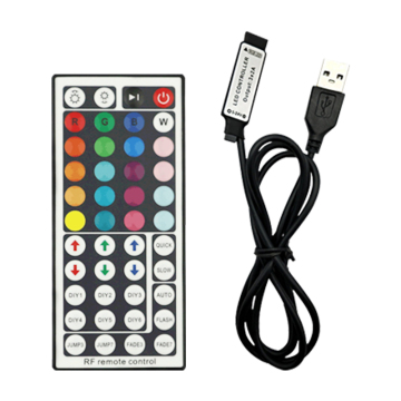 44 LED 스트립을위한 키 미니 IR 수신기 리모컨 원격 컨트롤러