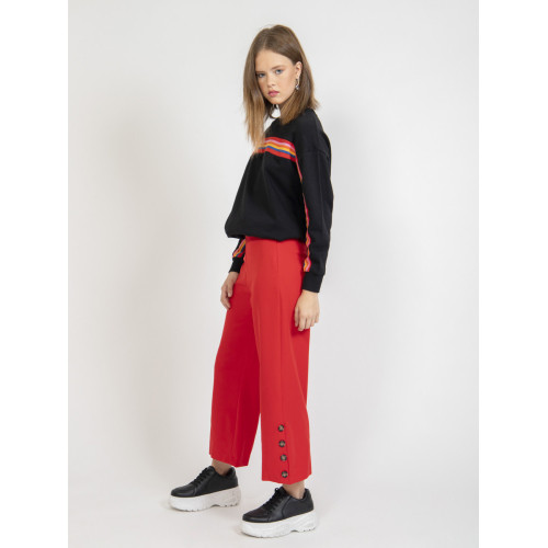 Comfortable Atmosphere Wide Leg Women Pants