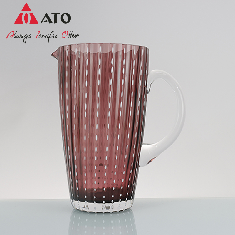 Purple Dots stripes Perle Beverage Glass Tumbler