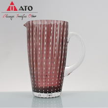 Purple Dots Stripes Perle Beverage Glass Tumbler