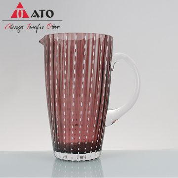 Purple Dots Stripes Perle Beverage Glass Tumbler