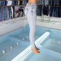 Light Blue Women's Jeans Wholesale Custom