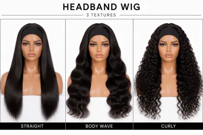 Headband Wig Human Hair