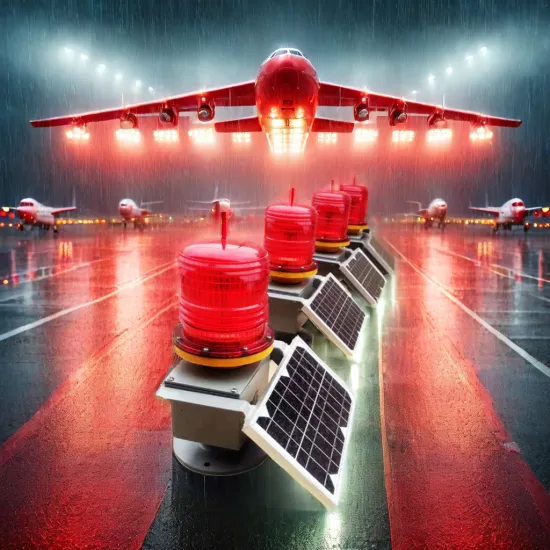 High-Intensity Solar Obstruction Light for Helicopter Airport, 810 Lumens LED Beacon