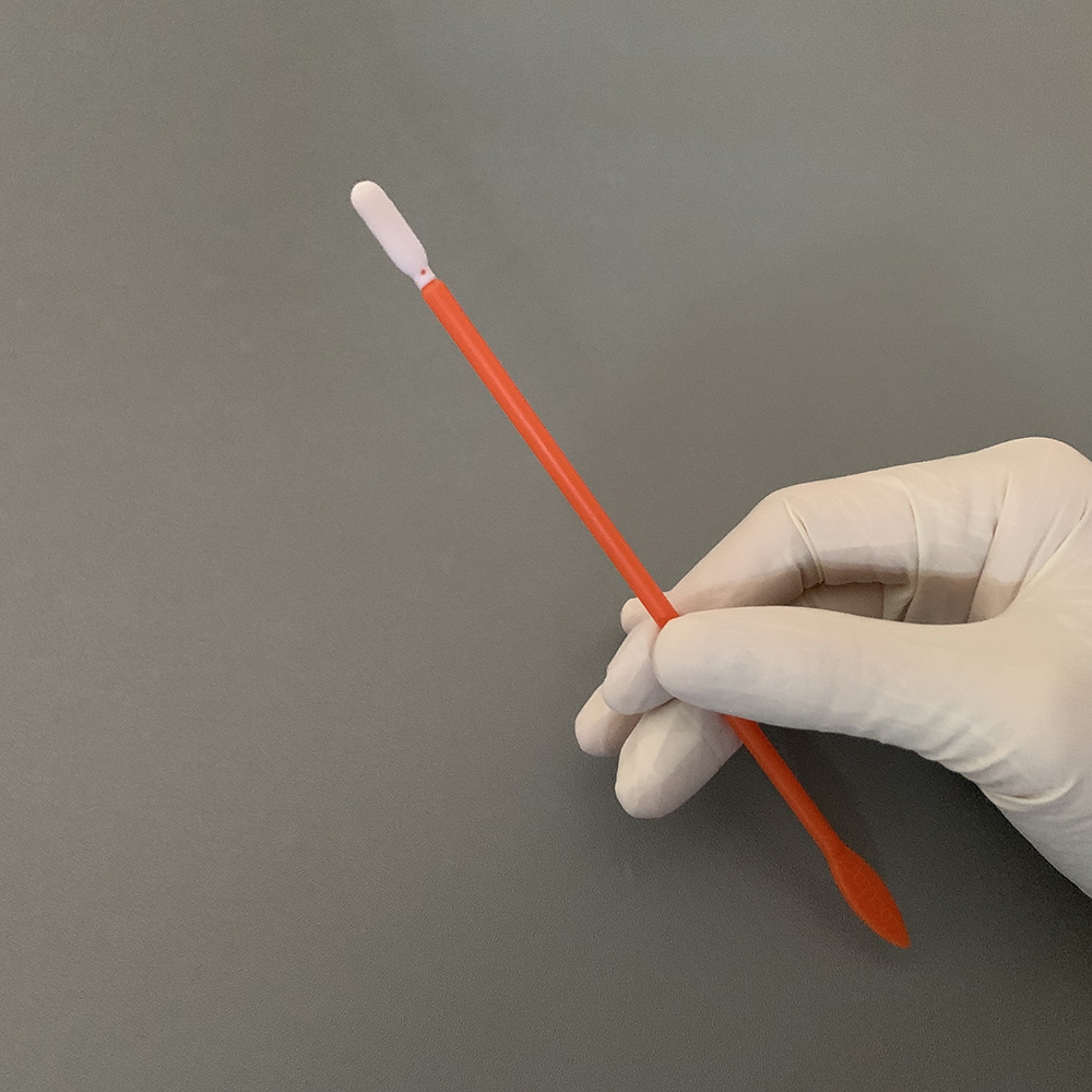 Orange Handle Cleanroom Foam Swab