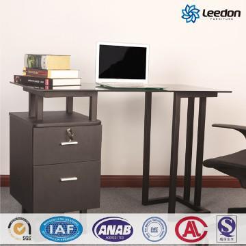 Leedon LD-602 Tempered Glass & Wooden office Desk