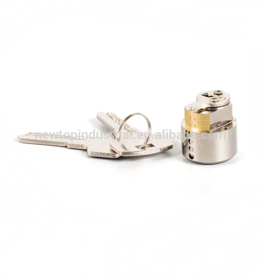 LC-035 Brass/copper door lock cylinder with 2pcs brass computer key