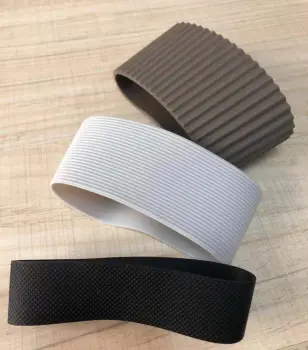 Custom OEM Ceramic Coffee Cup Sleeves & Silicone Straps