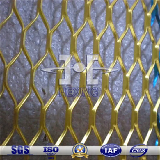 Fluorocarbon Coated Aluminum Expanded Metal Mesh
