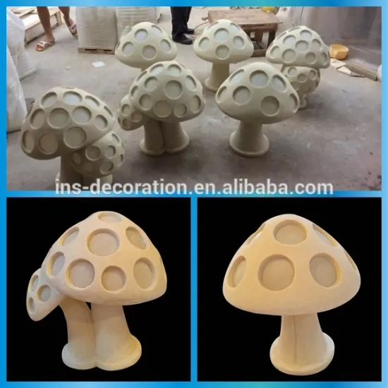 Cast stone mushroon light
