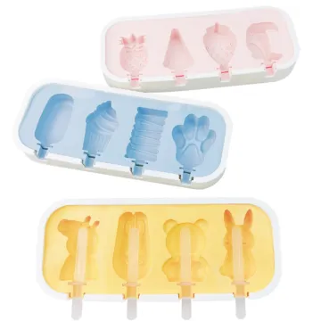 Large Capacity Silicone Ice Cube Tray with Cover - Food Grade Ice Lattice Mold