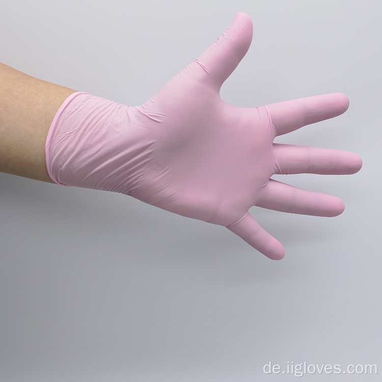 Latexpulverfreier Handschuh Guantes Deschiffer de nitrilo