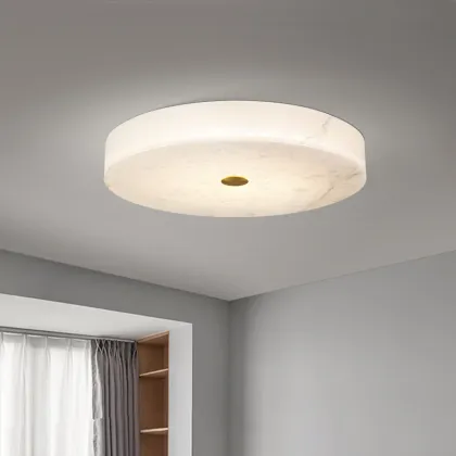 Modern Hallway Bedroom Lighting: Simple Chinese Style Marble Ceiling Lamp