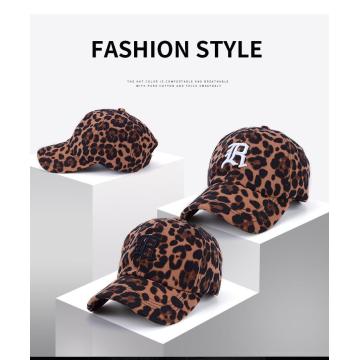 Cappello da baseball ricamato lady hat stampa leopardo