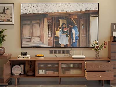 Wood TV Stand