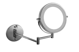 Wall Mounted LED Makeup Mirror With Extension Arm